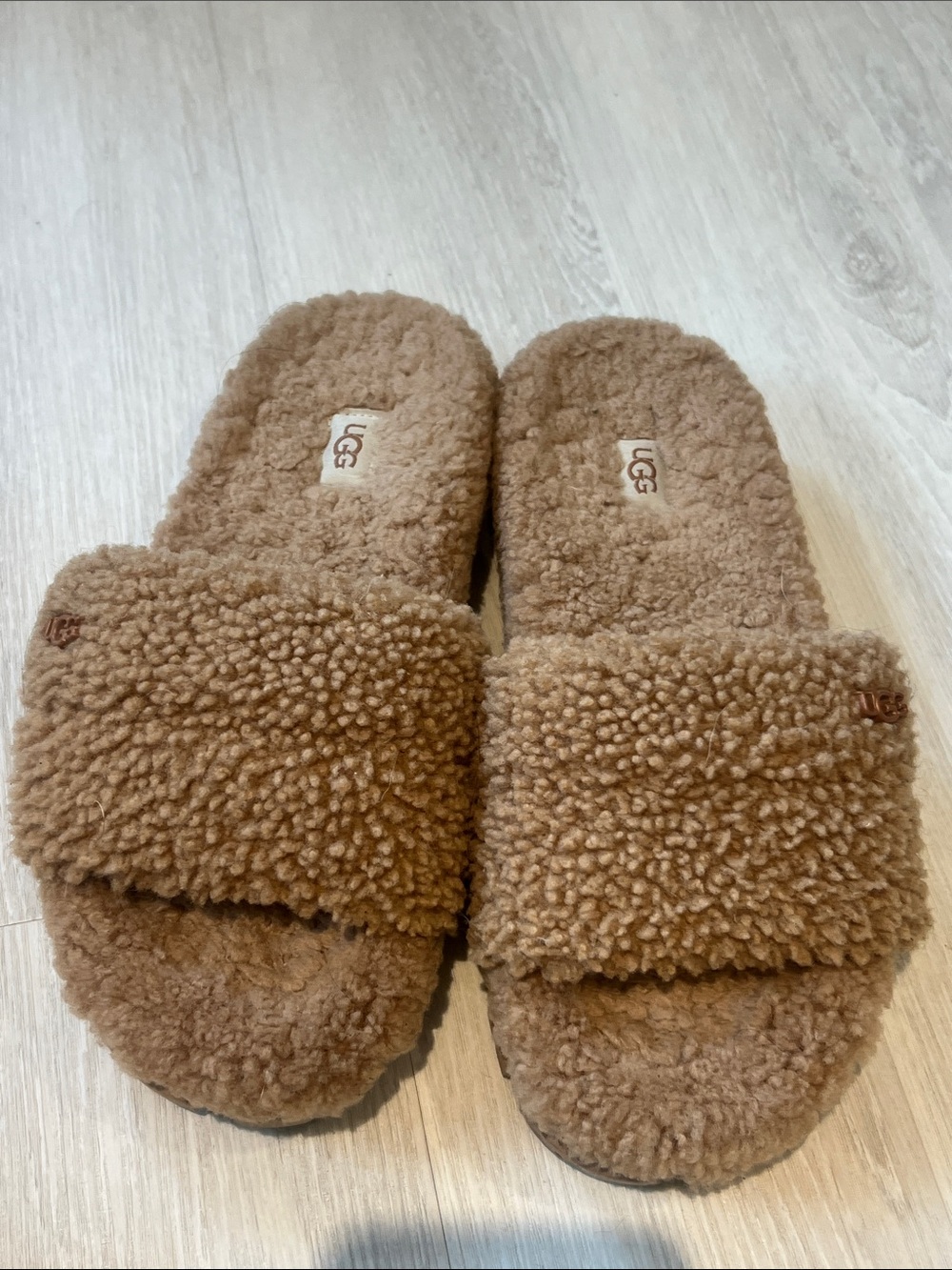 UGG Chestnut Shearling Slide Slippers